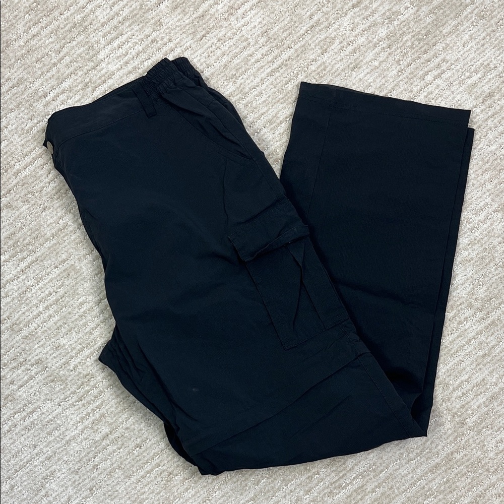 Unitop Women’s Convertible Zip-Off Hiking Cargo Pants Quick Dry Black XXL